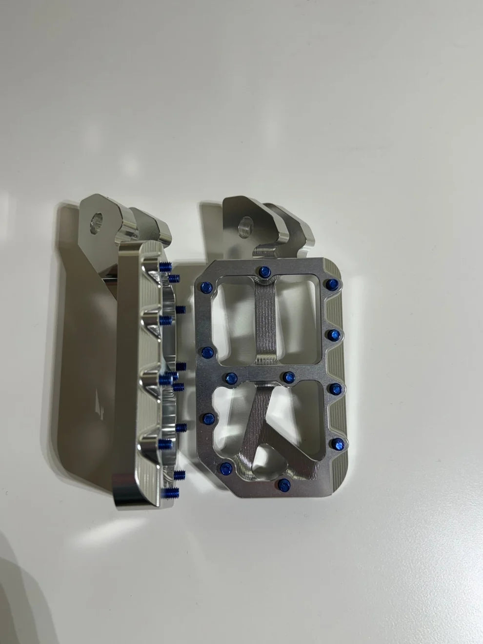 Silver foot pegs
