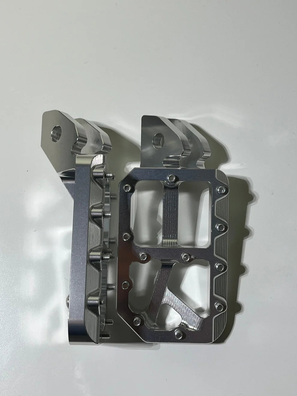 Silver foot pegs
